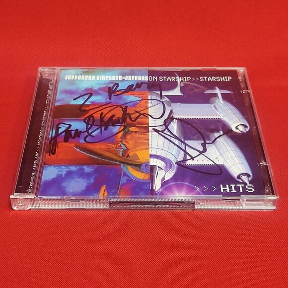 Jefferson Airplane Jefferson on Starship Starship Hits 2 Discs CD Signed 1998 - Picture 3 of 10